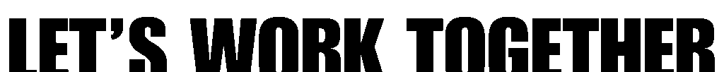 LET’S WORK TOGETHER Footer Banner | Akki Studios