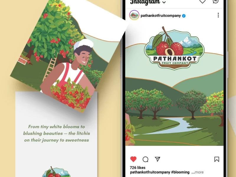 Pathankot Fruit Company Instagram Banner | Akki Studios