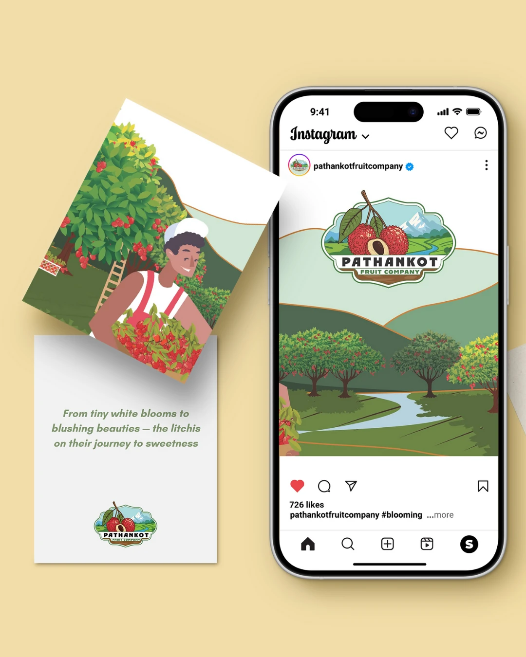 Pathankot Fruit Company Instagram Banner | Akki Studios